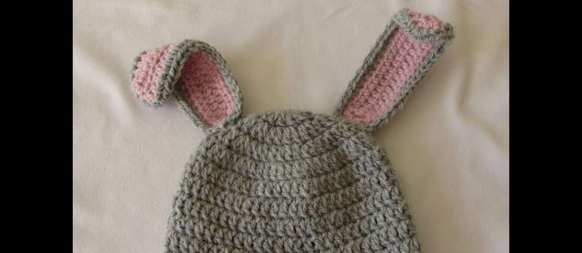 VERY EASY crochet baby / child's bunny hat tutorial - Part 2
