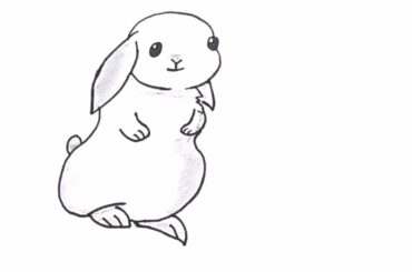 How to draw snow bunny. Draw snow bunny.