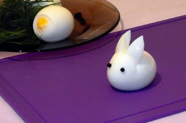 How to make a hare (a rabbit) ♡ using an egg