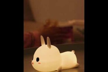 Cute Silicone Rabbit Lamp for Children