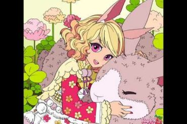 The girl and the giant rabbit 🐇