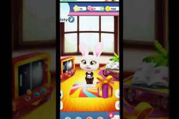 Bu the baby bunny 🐰 cute action 🎬 level of 3 she is so cute