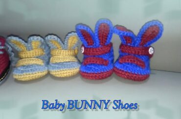SEPATU BAYI RAJUT KELINCI | CROCHET BABY BUNNY SHOES