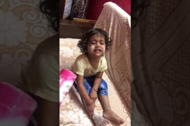 Baby having a bath in powder😂😂| Honey Bunny Kaku