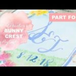 Paining cute bunny in watercolour crest step by step (4/4) 水彩繪畫可愛兔子過程