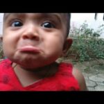 Baby cute reaction 😍