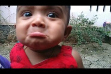 Baby cute reaction 😍