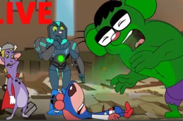 Rat-A-Tat | 'LIVE  Ratvengers Superhero League Comics Cartoons '| Chotoonz Kids Funny Cartoon Videos