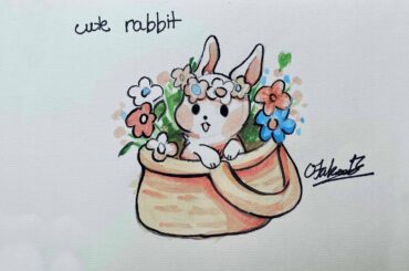 cute rabbit baby painting - funny baby bunny rabbit video - cute rabbits compilation