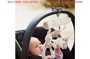 Toddler Baby Newborn Cradle Toy Hanging Pendant Rattle Baby Plush Soft Toy Cute Animal Rabbit Musi