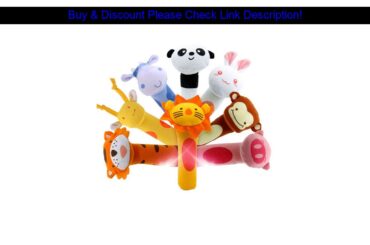 Sale 8 Colors 0-12 month Baby Rattle Toys Plush Baby Cartoon Bed Toys Educational Toys Rabbit Panda