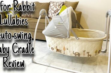 R for Rabbit Lullabies - The Auto Swing Baby Cradle Review + Demo & Installation | For Babies