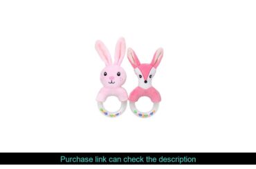 Cute Baby Rattle Toys Rabbit Plush Baby Cartoon Bed Toys baby 0-12 months Educational baby rattle R