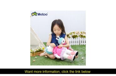 Reviews 42CM Big Metoo Dolls Stuffed Toy Baby Girls Cute Rabbit Angela Doll Soft Animals Stuffed Pl