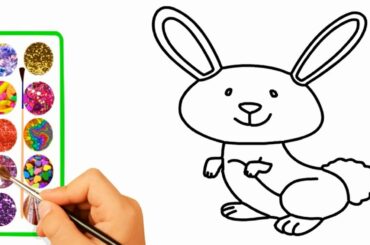 How To Draw Cute Rabbit Coloring Pages For Kids - Drawing And Coloring Pages For baby -Coloring book