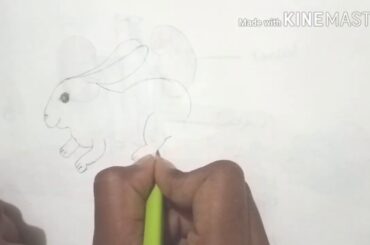 a cute rabbit drawing please SUBSCRIBE my channel and like my videos 👍👍👍👍