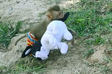Baby Tepy Love Rabbit  & Hugging & Playing  Happily With Rabbit Toy,Lovely