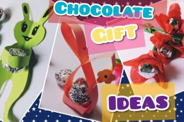 DIY ! Top 3 Chocolate Gift Basket Ideas With Paper At Home | Cute Bunny | Rebit| Rose| Valentine day