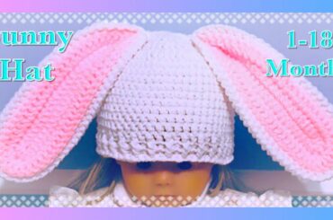 Crochet baby hats / boy / girl Easter bunny / rabbit crochet hats with ears #122