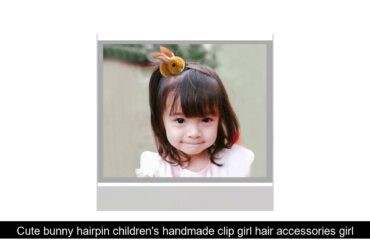 Best Buy Cute bunny hairpin children's handmade clip girl hair accessories girls elementary school