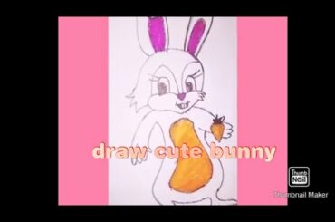 how to draw cute rabbit for kids. Please check it