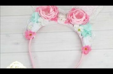 #How to make cute bunny hair band# Easy diy