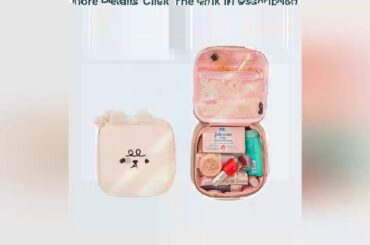 Top AA 2020 Women Makeup Bag Soft Plush Cute Bunny Style Toiletry Organizer Waterproof Portable Cos