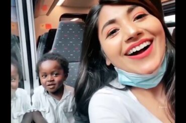 Clever Tiny Bunny Baby | Smiley Video | Cute Girl Playing with Baby in Travel | extreme Fun 4u