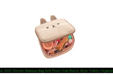 Best AA 2020 Women Makeup Bag Soft Plush Cute Bunny Style Toiletry Organizer Waterproof Portable Co