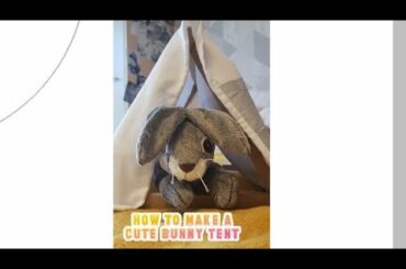 how to make a cute bunny tent | natalia