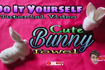 DIY | Do It Yourself: Bunny Towel | Rabbit Towel Folding - kaTUGSi Aihianne Tugas
