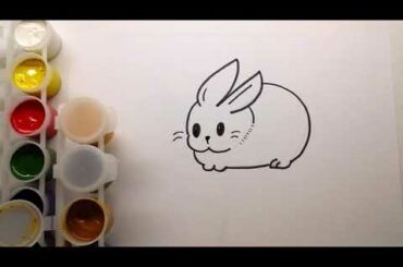 Как нарисовать Милого Кролика How to draw Cute Bunny Рисовалка