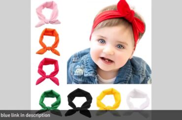 ✅Cute Baby Kids Headband Bow For Girl Rabbit Ear Hairbands Knot Kids Tu