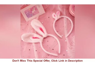 Women LovelyHeadwear Cute Rabbit Ears Hairband Long Girls Kid Cartoon Hair Accessories For Women Pa