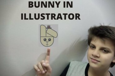 how to create a cute bunny in illustrater.