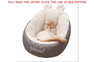 Slide New Cute Rabbit Ear Cat Nest Warm And Comfortable Small Kennel Pet Cat Sofa Cat Bed Deep Slee