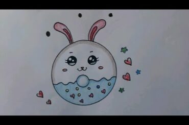 How to Draw Colors Super Cute Bunny  Donut /Step by step/for the beginners Easy/ Lovely /Quick way