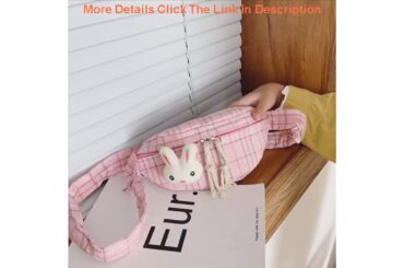 Slide Children's small bag cute rabbit cotton girl breast bag baby waist bag