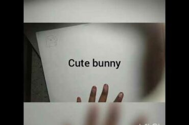 Cute bunny/ squishy .❤️. Drawing easy