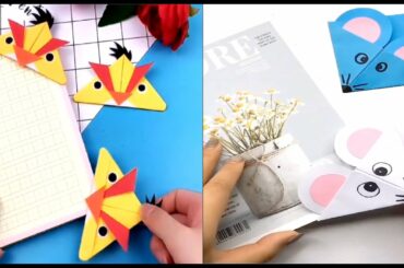 Make a super cute bookmark |a cute bunny bookmark | Kawaii cat bookmark | Cute mouse & Bird bookmark