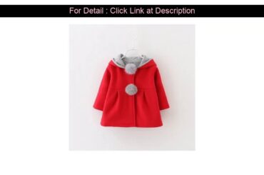Cheap Cute Rabbit Ear Hooded Coat Winter Children Girls Clothing Fashion Baby Girls Velvet Hooded J