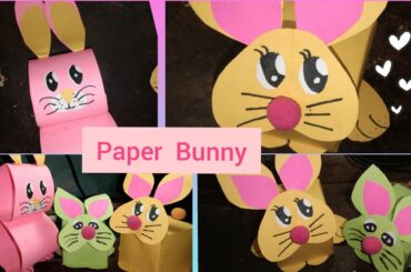 How to make cute Bunny with Paper | 3D rabbit | easiest way to make Bunny