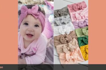 ✅2019 Brand New Newborn Toddler Baby Girls Head Wrap Rabbit Big Bow Kno