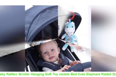 Cheap Baby Rattles Stroller Hanging Soft Toy mobile Bed Cute Elephant Rabbit Dog Animal Doll Baby C