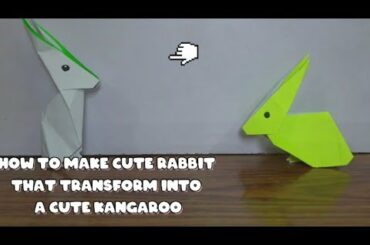 How to make cute rabbit 🐰 that transform into a cute kangaroo 🦘
