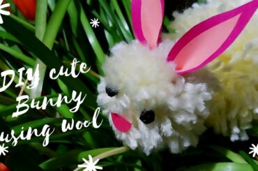 DIY cute Bunny/Rabbit for home decoration using wool | #diycutebunny | The Art n Craft House