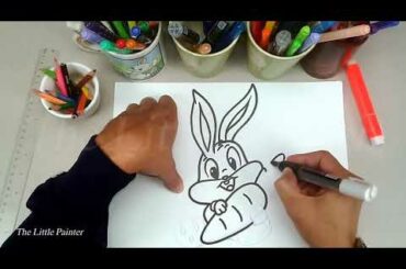 How to draw cute rabbit easily