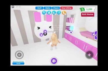 Cute bunny themed bedroom/roblox adopt me/kawaii kiwii