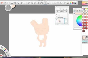 drawing a cute rabbit
