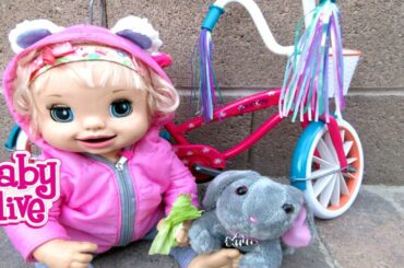 BABY ALIVE Ruby Snow Finds A Bunny Rabbit!